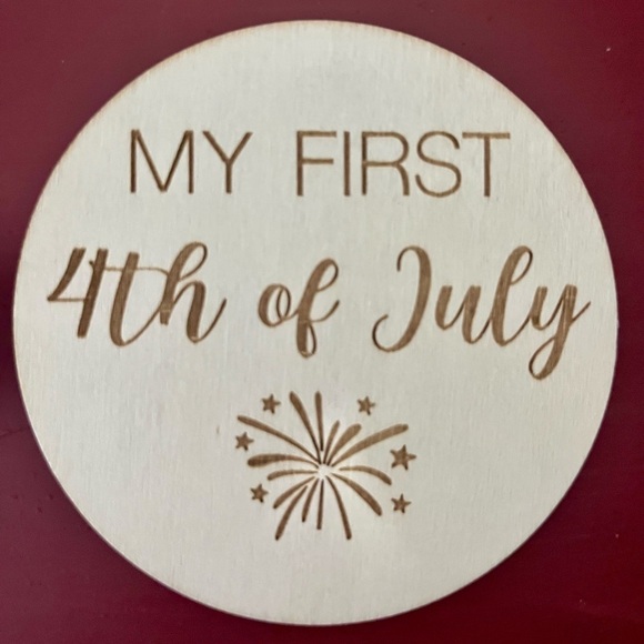 Holiday Milestone Wooden Discs - Picture 7 of 11